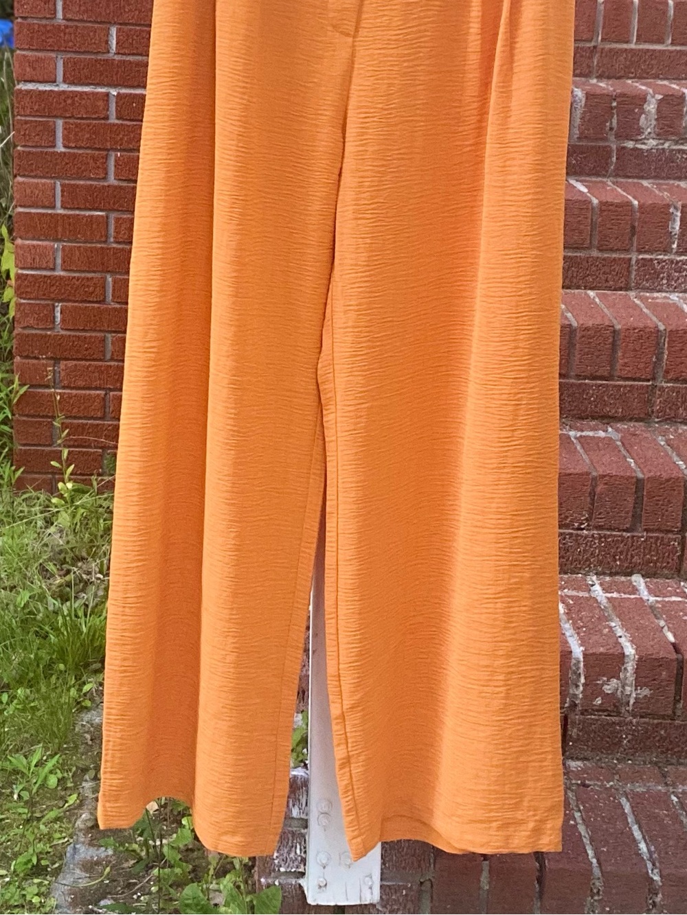Cato Women's Rust/Terracotta Elastic Waist Crepe Palazzo Dress Pants Size XL - Picture 8 of 15